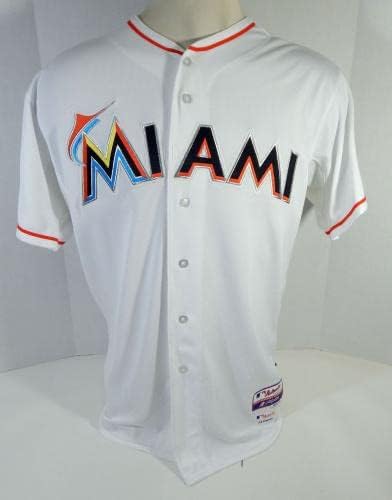 2015 Miami Marlins Williams 79 Játék Használt Fehér Jersey 48 DP12604 - Játék Használt MLB Mezek