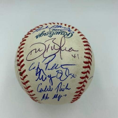 2012 Minnesota Twins Csapat Aláírt Hivatalos Major League Baseball Bert Blyleven - Dedikált Baseball