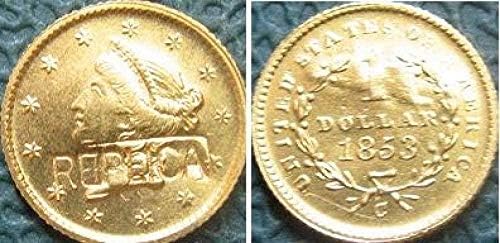 Szabadság Arany Dollár 1853-C Másolás Érmék Másolat Ajándék számára