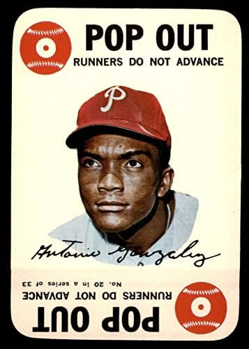 1968 Topps 20 Tony Gonzalez Philadelphia Phillies (Baseball Kártya) NM/MT Phillies
