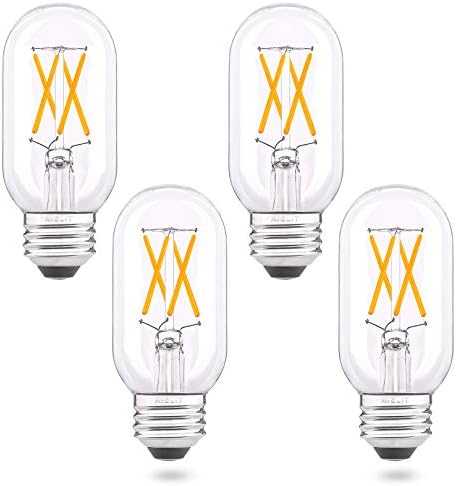 AIELIT T45 LED Izzó,2700K Meleg Fehér 4W Antik Cső LED izzólámpák Szabályozható, 400lm 40 Watt Egyenértékű E26 Közepes Bázis