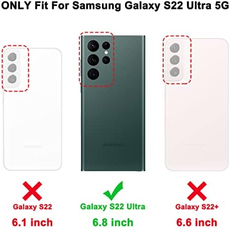 DT Kompatibilis a Samsung Galaxy S22 Ultra Esetben(NEM képernyővédő fólia), Könnyű, Elegáns, Teljes Test Ütésálló Védő Masszív
