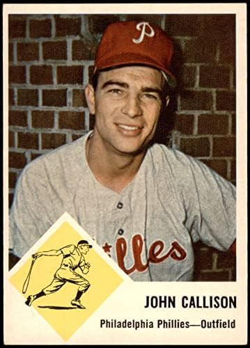 1963 Fleer 51 Johnny Callison Philadelphia Phillies (Baseball Kártya) EX/MT Phillies