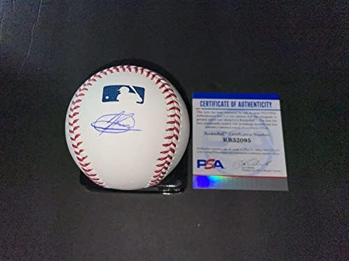 Jasson Dominguez Aláírt Hivatalos Major League Baseball New York Yankees PSA 2 - Dedikált Baseball