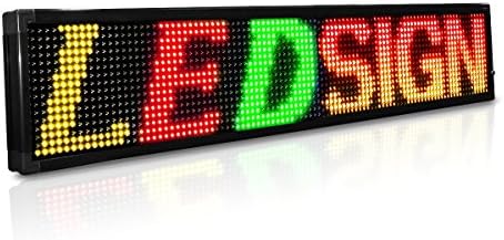 LED Tábla 69 X 19, Programozható Üzenet Kijelző Három Színű (Piros, Zöld, Sárga)