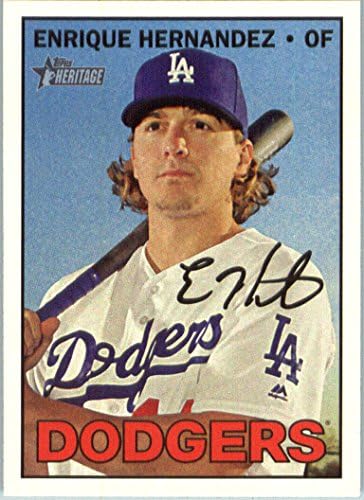 Topps Örökség Magas Száma 529 Enrique Hernandez Los Angeles Dodgers Baseball Kártya