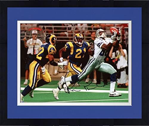 Keretes Michael Irvin Dallas Cowboys Dedikált 8 x 10 vs St. Louis Rams Fénykép - Dedikált NFL-Fotók