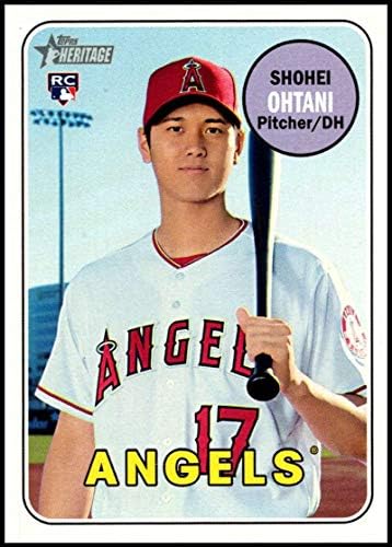 2018 Topps Örökség Magas Száma Baseball 600 Shohei Ohtani RC Kezdő Los Angeles az Angyalok MLB Hivatalos Kereskedési Kártya