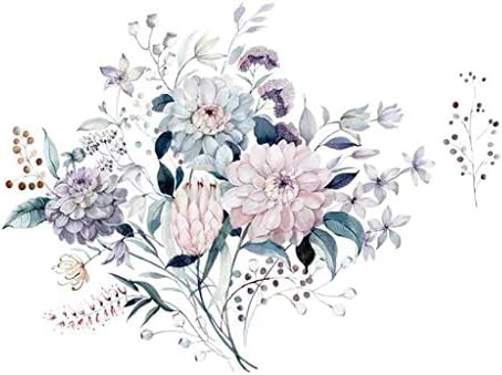 PDGJG a Víz Színe Virágok, Növények Fali Matricák Hálószoba, Nappali Haza Háttér Dekoráció Freskó Cserélhető Matricák Háttérkép