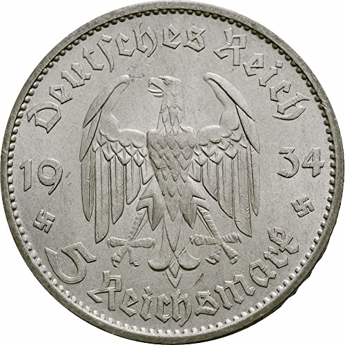 1934 DE Érmék Harmadik Birodalom Időszak 1934-1939 Mark VF20