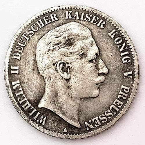 1907-ben Kaiser Wilhelm II Megemlékező Ezüst Érme Ezüst Dollár Másolás Díszek Gyűjtemény Ajándékok