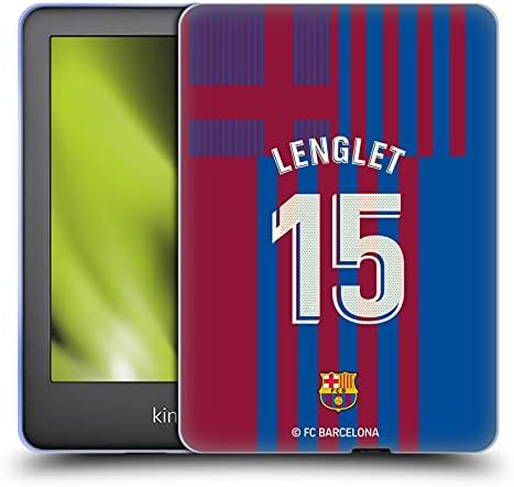 Fejét az Esetben Minták Hivatalosan Engedélyezett FC Barcelona Clément Lenglet 2021/22 Játékos Otthoni Készlet 2. Csoport