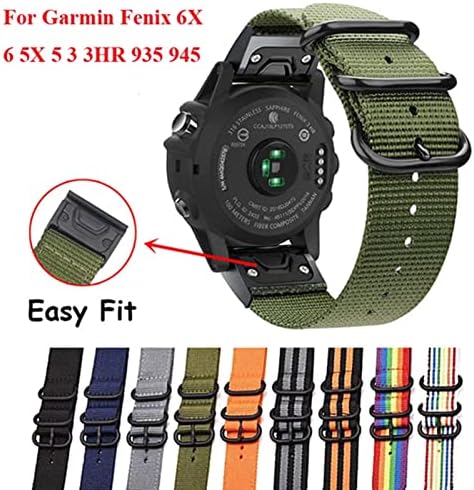 Lehet elérni, 22 26mm Quick Fit Nylon Watchband Szíj, a Garmin Fenix 6X 6 Pro Smart Óra Easy Fit Band A Fenix 5X 5 3 3HR