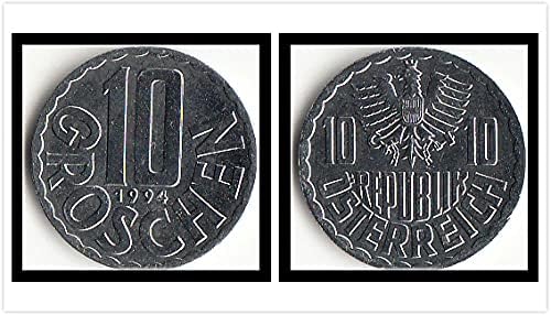 Európai Új Ausztria 10 Grospershen Érme, 1994-Es Kiadás Külföldi Érmék Emlékérmék Gyűjtemény