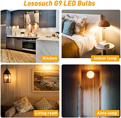 Lososuch G9 LED Izzó Szabályozható 5W 2700K Puha, Meleg Fehér,40W 60W Halogén Egyenértékű, G9 bi-pin 550 LM AC 120V a Csillár