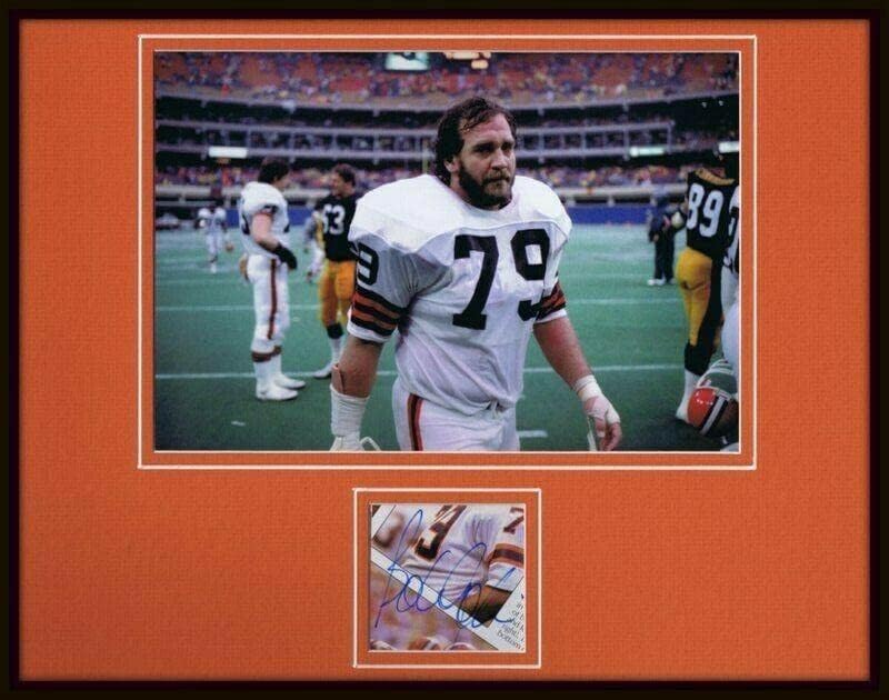 Bob Golic Aláírt Keretes 11x14 fényképek Megjelenítési SZÖVETSÉG Browns Notre Dame - Dedikált NFL-Fotók