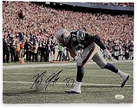 Rob Gronkowski Aláírt Dedikált 11x14 Fénykép SZÖVETSÉG - Dedikált NFL-Fotók