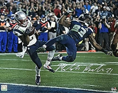 Malcolm Butler New England Patriots Aláírt Super Bowl Lehallgatás 16x20 SZÖVETSÉG - Dedikált NFL-Fotók