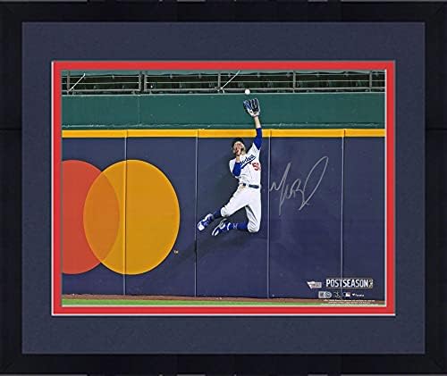 Keretes Mookie Betts Los Angeles Dodgers Dedikált 16 x 20 2020 NLCS Játék 7 Home Run Kirabolni Fénykép - Dedikált MLB Fotók