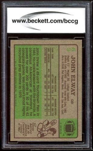 1984 Topps 63 John Elway Újonc Kártya lenne beégés BCCG 9 Közelében Menta+ - Aláíratlan Labdarúgó Kártyák