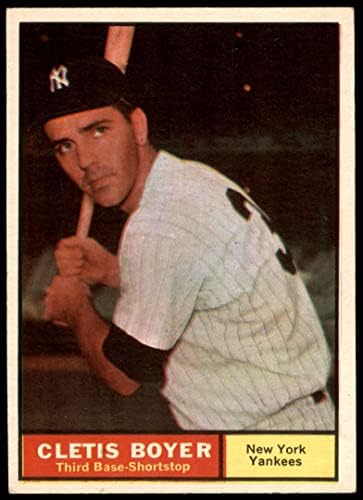 1961 Topps 19 nem Lehet Boyer New York Yankees (Baseball Kártya) VG/EX Yankees