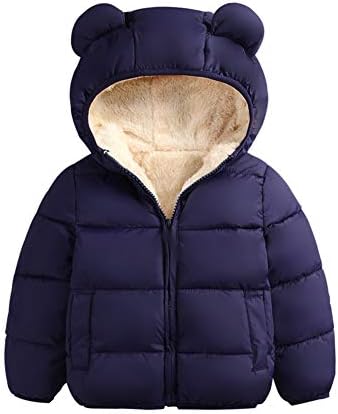 WALLARENEAR Téli Kabátok Kisgyermek Gyerekek Baba Fiúk Lányok Párnázott Fény Gömbhal Kabát Felsőruházat Csecsemő Kabát csuklya