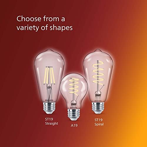 A Philips LED-es Évjárat Villódzásmentes Világos, Egyenes ST19, Szabályozható, Eyecomfort Technológia, 400 Lumen, Puha, Fehér(2700K),