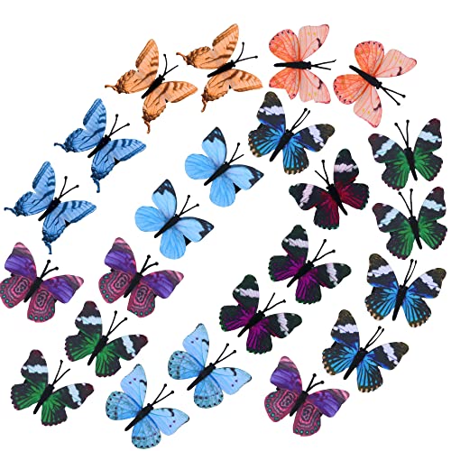 SENNI 20db Pillangó Haj Klipek Szövet Pillangók Haj Hajcsat A gyerekek, a Nők, Haj Tartozékok Pillangó Klipek Színes Pillangó