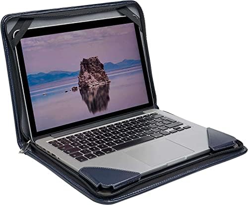 Broonel Kék Bőr Laptop Messenger Esetben - Kompatibilis: Lenovo IdeaPad L340 15.6 Inch