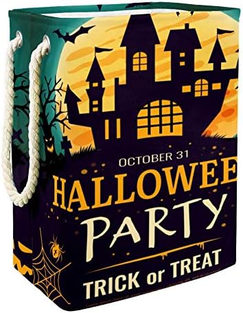 Inhomer Halloween Party Vár 300D Oxford PVC, Vízálló Szennyestartót Nagy Kosárban a Takaró Ruházat, Játékok Hálószoba