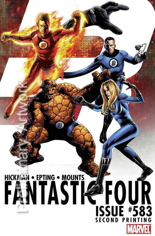 Fantasztikus Négyes (Vol. 1) 583 (2.) VF/NM ; Marvel képregény | Három Jonathan Hickman