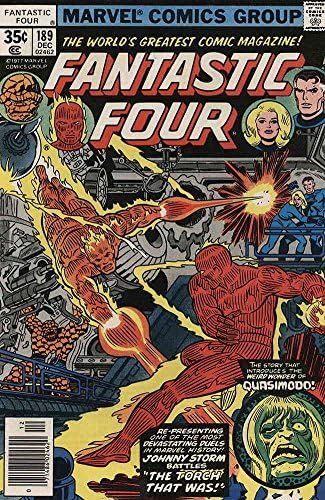 Fantasztikus Négyes (Vol. 1) 189 FN ; Marvel képregény | Jack Kirby Quasimodo