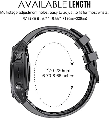 DJDLFA 22 26mm Szilikon Watchband Pántok a Garmin Fenix 6X 6 Pro 7 X 7 5 5X 3 3HR 945 Smartwatch Karkötő gyorskioldó Csuklópánt